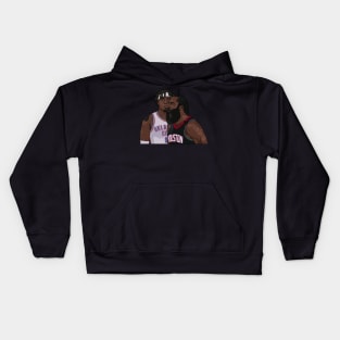 James Harden Series Winning Block on Lu Dort Kids Hoodie